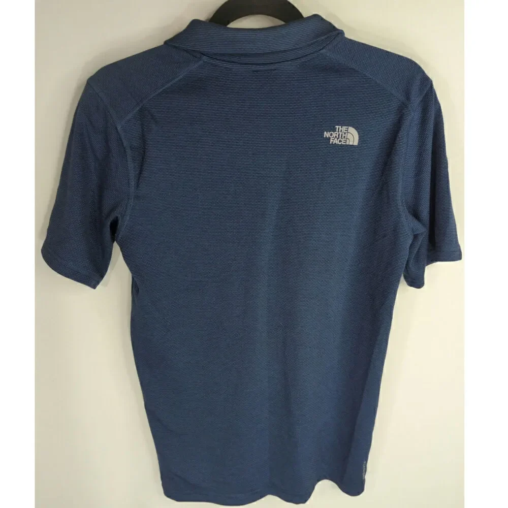 The North Face Men's Solid Short Sleeve Polo‎ Shirts Navy Blue Size Small